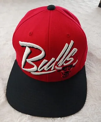 Mitchell And Ness Hardwood Classics Chicago Bulls Script Snapback Hat Retro Cap • $23.39