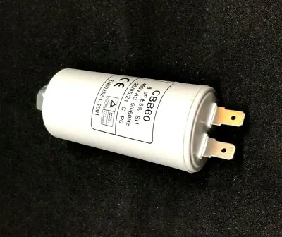 SIMPSON WESTINGHOUSE ELECTROLUX  DRYER RUN CAPACITOR 8uF 2pins 0588400004  0226 • $6.89