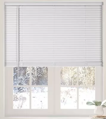 CALYX INTERIORS 1” Cordless Vinyl Mini Blinds White 36 W X 36 H • $21.91