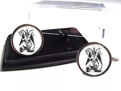 Baphomet Sabbatic Goat Eliphas Levi Mythology Mens Cufflinks Gift • $13.68