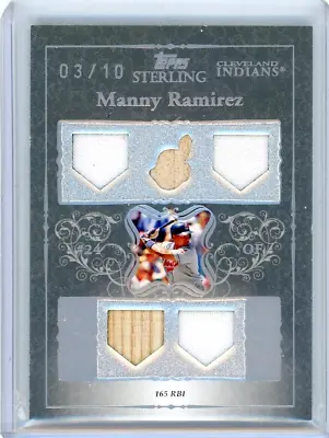 2007 Topps Sterling Quad Relic #MR43-5SM65 Manny Ramirez No 3 Of 10 • $129.99