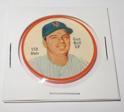 1962 Salada Tea Junket Baseball Coin Pin #158 Gus Bell New York Mets Near Mint • $3.71
