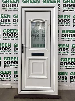 Upvc Front Door White External Exterior Double Glazed Distorted Plastic Used • £299.95