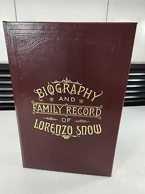 Biography & Family Record Of Lorenzo Snow Leather LDS  Employee Gift Book  • $21