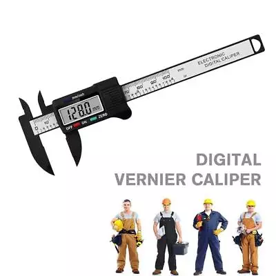 Digital Vernier Caliper 100mm Carbon Fiber Dial GaugeMicrometer Measuring • $3.70