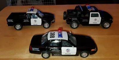 Lot Of 3  5  Kinsmart Diecast Toy Police Cars 1:32  • $12