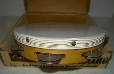 Vintage Cortley 8  Single Row Tambourine In Original Box • $33.99