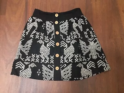 As New Gorman Embroidered Wool-blend Short Skirt Size 10 Lined Pockets • $35