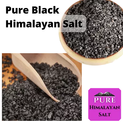 Himalayan Black Salt Coarse Pure Rock Salt 1KG Natural 500GFood Grade Kala Namak • £5.99