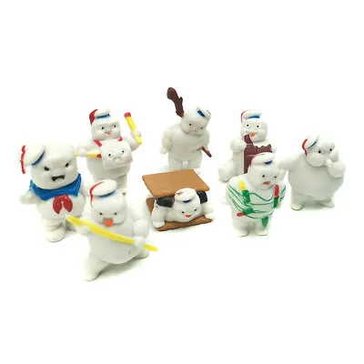 8pcs Vintage Ghostbusters 3 Green Ghost Puft Marshmallow Man Sailorift Model Toy • $18.99