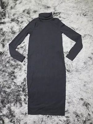 $11.63 • Buy Zara Womens Sweater Dress Small Black Maxi Long Sleeve Full Length Knit Stretch