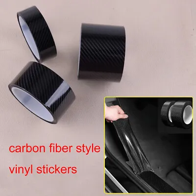 DIY Car Carbon Fiber Style Vinyl Roll Tape Wrap Sticker Decal Film 3m Length • $8.17