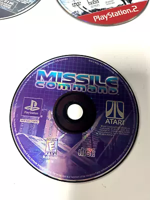 Missile Command Sony PlayStation 1 Disc Only PS1 Black Label Atari • $5.69