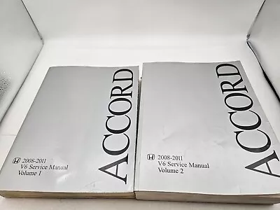 2008 2009 2010 2011 Honda Accord V6 Repair Service Shop Manual - Set Of 2 - Read • $105.99