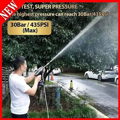 £58.99 • Buy 2Battery Portable Cordless Car High Pressure Washer Jet Water Wash Cleaner Gun