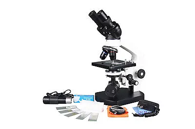 800x Binocular Lab LED Digital Microscope W USB Camera ! Slide Kit! Fine Focus! • $229