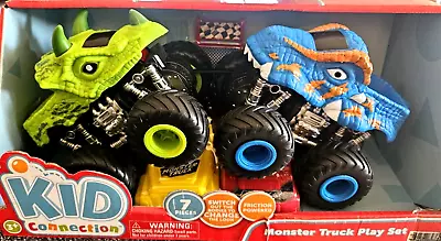 Kid Connection Monster Truck Play Set 7 Pieces -Brand New Friction Powered • $13