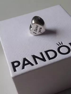 £3.53 • Buy Genuine Pandora Moments S925 ALE Words Of Love Heart Charm 791422