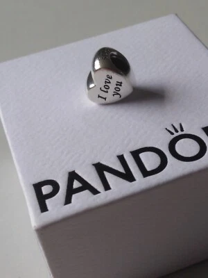 £3.53 • Buy Genuine Pandora Moments S925 ALE Words Of Love Heart Charm 791422