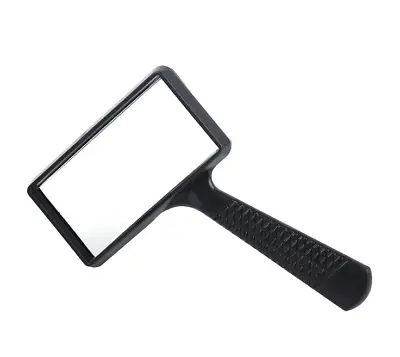 100x50mm Rectangle Handheld Reading Magnifying Glass 5X HD Real Glass Magnifier • $9.90