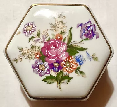 Colibri Rare Vintage 1980s Ceramic Floral Music Box & Necklace Watch Japan • $39.99