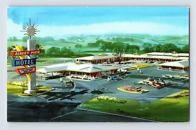Postcard Mississippi Natchez MS Albert Pick Motel 1960s Unposted Chrome • $4