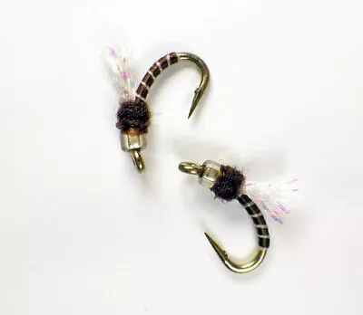 Mercury Top Secret Midge Brown Fly Fishing Flies Trout Flies Emerger Nymph • $12.95