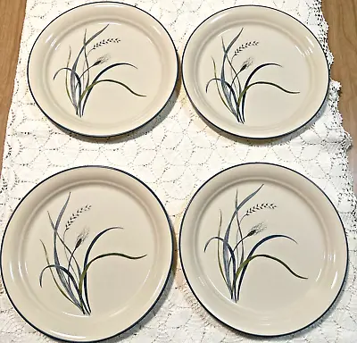 4 Corelle COASTAL BREEZE Blue Wheat 10 1/4” Plate - Dinner Plate VTG Retired EUC • $24.99