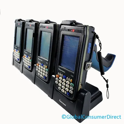 Lot Of 4x Intermec CN3 1D/2D Laser Barcode Scanner WiFi PDA +HANDLES +CRADLE • £208.82