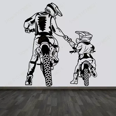 Motocross Wall Stickers Vinyl Home Decor Motorcycle Decal Murals Art • $11.99