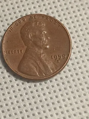 1959 D Lincoln Penny RARE  WITH Multiple ERRORS  • $575