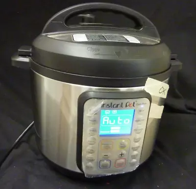 INSTANT POT DUO PLUS 60 6-QUART 9-in-1 ELECTRIC PRESSURE COOKER USED • $29.99