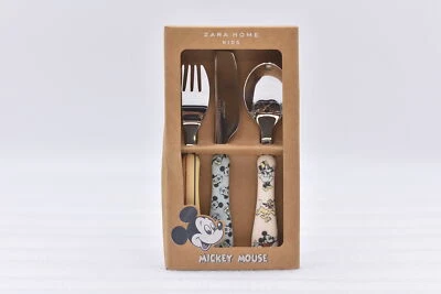 $19.99 • Buy Zara Home Kids Disney Micky Mouse Flatware Set - 3 Pack