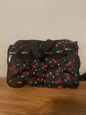 LeSportsac Candace Classic Weekend Duffle Bag Moncherie (cherries) Rare Pattern • $90