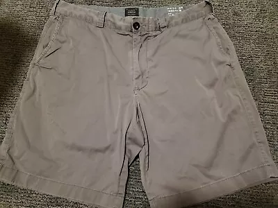 Mens 34 J Crew Grey Stretch Chino Shorts  • $4.99