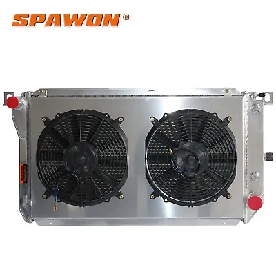 3Row SPAWON Radiator&Shroud&Fans For 88-94 Ford Falcon Fairmont Fairlane 5.0L AT • $265