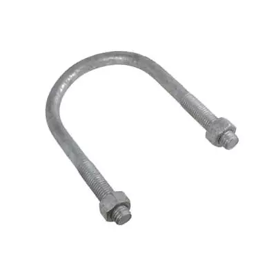 Qty 1 Round 1/2  BSW U Bolt & Nuts Inside 75mm (W) X 125mm Length (L) Galvanised • $11