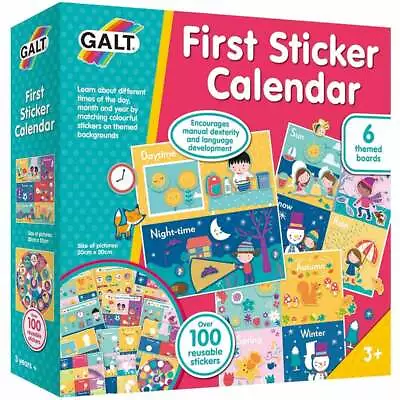 Galt First Sticker Calendar Educational Toy Ages 3 +  UK Seller • £6.49