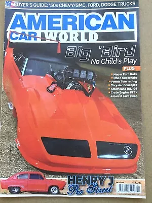 American Car World Magazine - November 2008 - Plymouth Superbird. • £7.49