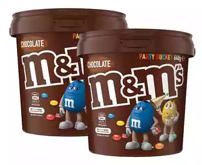 2X M&M's Milk Chocolate Party Size Bucket (640g) | FAST AND FREE SHIPPING NEW AU • $35