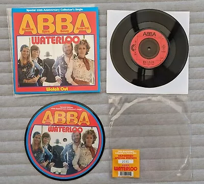 ABBA - Waterloo - Picture Disc 2004 Issue  - UK 7  Singles - Collectors  Bundle • £22