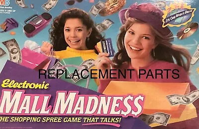 Board Game Parts: ELECTRONIC MALL MADNESS Milton Bradley 1996 Replacement Pieces • $3