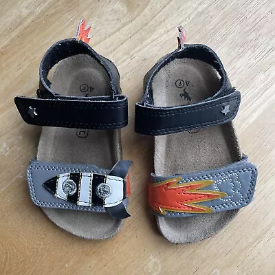 NEXT Boys Sandals Toddler 4 F Rocket Stars • £0.99