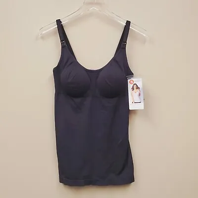 $25.99 • Buy Bravado Designs Body Silk Nursing Camisole Size L Large Black NWT