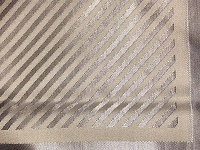 Vtg NOS Antique Irish Rayon Egyptian  Damask Tablecloth Silver Herringbone • $475