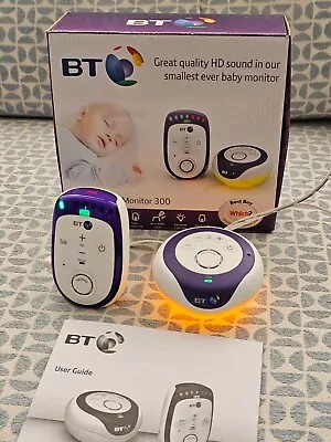 BT Digital Baby Monitor 300 HD Sound 2 Way Talk Back Night Light • £24.50