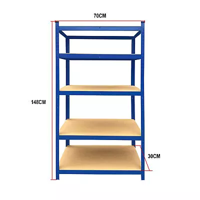 5Level Heavy Duty Metal Muscle Rack Adjustable Steel Storage Garage Unit Shelves • $68.24