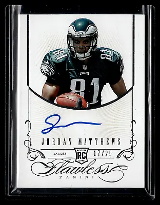 2014 Panini Flawless Rookie Autographs #12 Jordan Matthews #ed /25 Eagles • $19.99