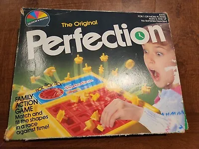 Vintage 1987 Perfection Board Game Complete Works Selchow & Righter #8370 • $19.97