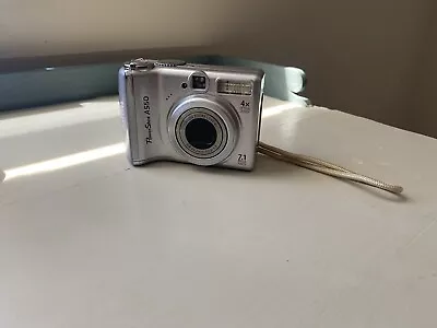 Canon PowerShot A550 7.1MP Digital Camera - Silver For Parts / Repair • $17.99